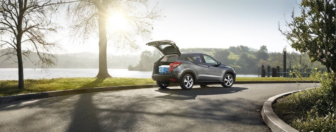 Silver 2016 Honda HR-V parked near a lake