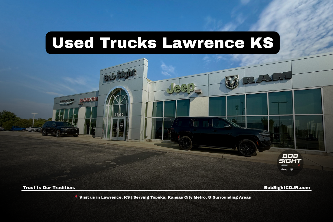 Used trucks for sale in Lawrence KS at Bob Sight CDJR serving Douglas County and northeast Kansas drivers