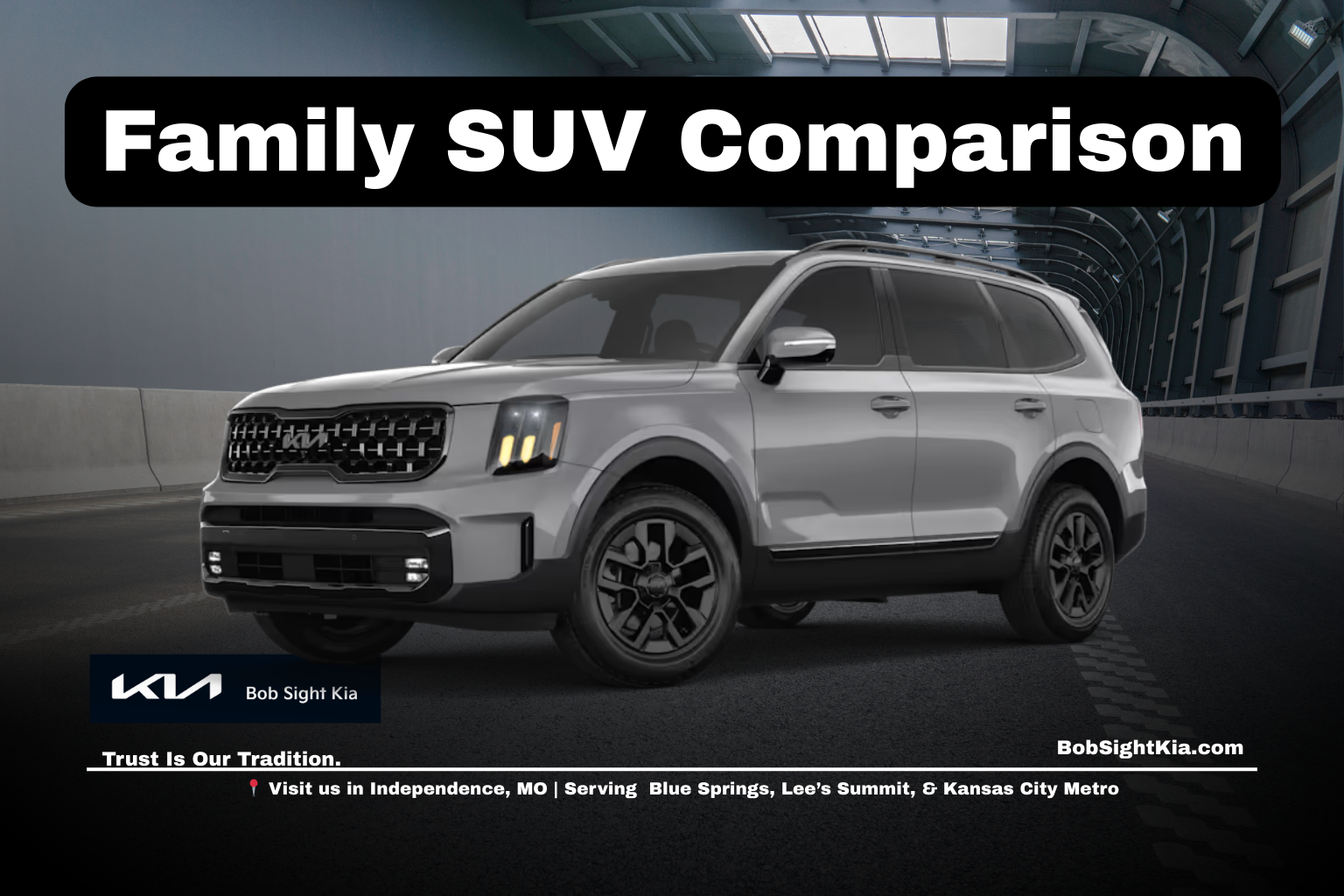Kia Telluride vs Hyundai Palisade family SUV comparison in Independence Missouri at Bob Sight Kia serving Kansas City Metro households