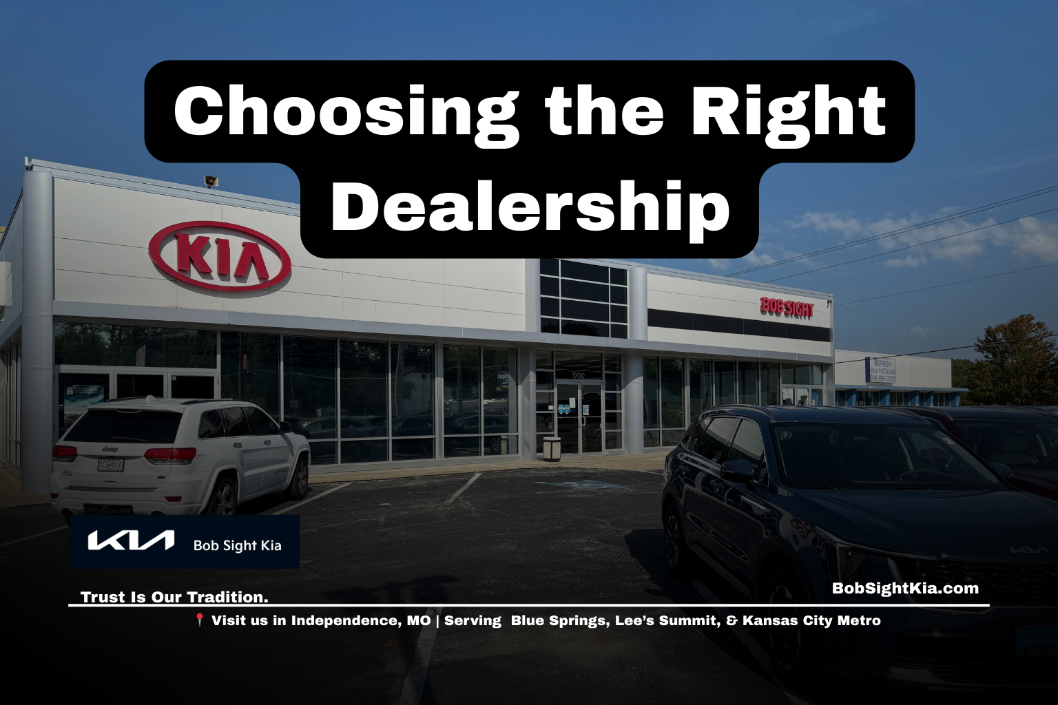 Car dealerships in Independence Missouri at Bob Sight Kia serving Jackson County and Kansas City Metro buyers