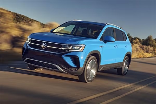 Volkswagen SUV driving