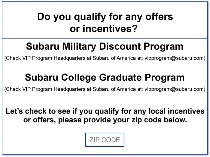 Offers and Incentives