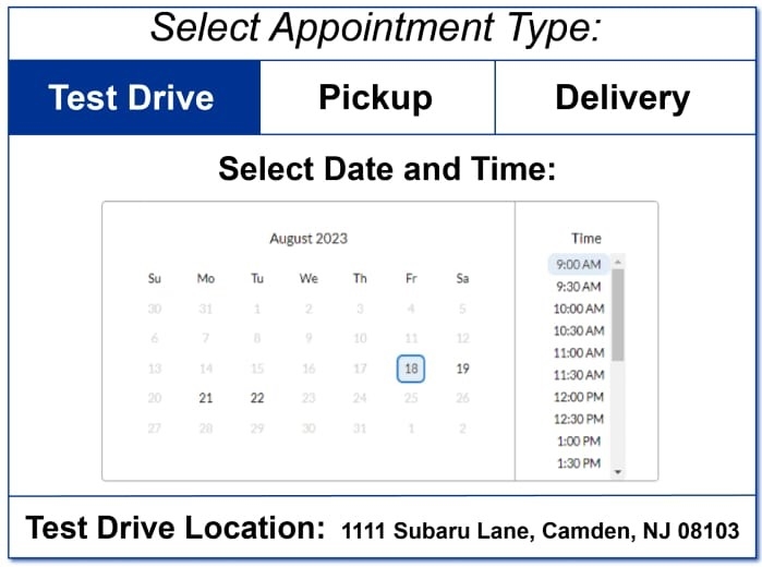 Schedule an Appointment or Reservation
