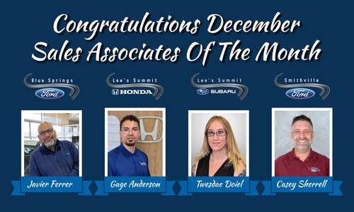 December Sales Associates of the Month