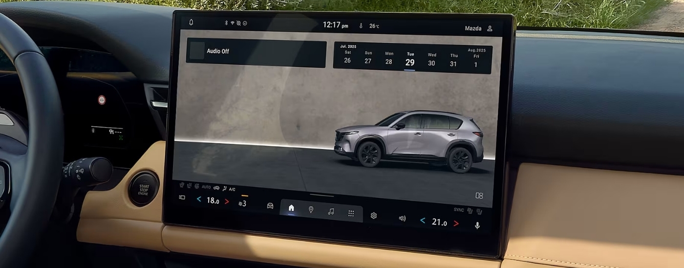 Infotainment screen in a 2026 Mazda CX-5
