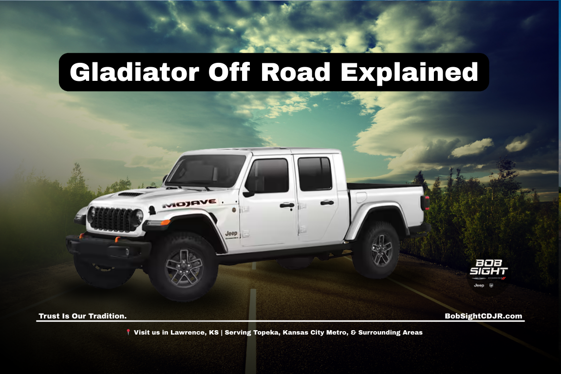 Jeep Gladiator off road features for Lawrence Kansas drivers near the Kansas City Metro at Bob Sight CDJR