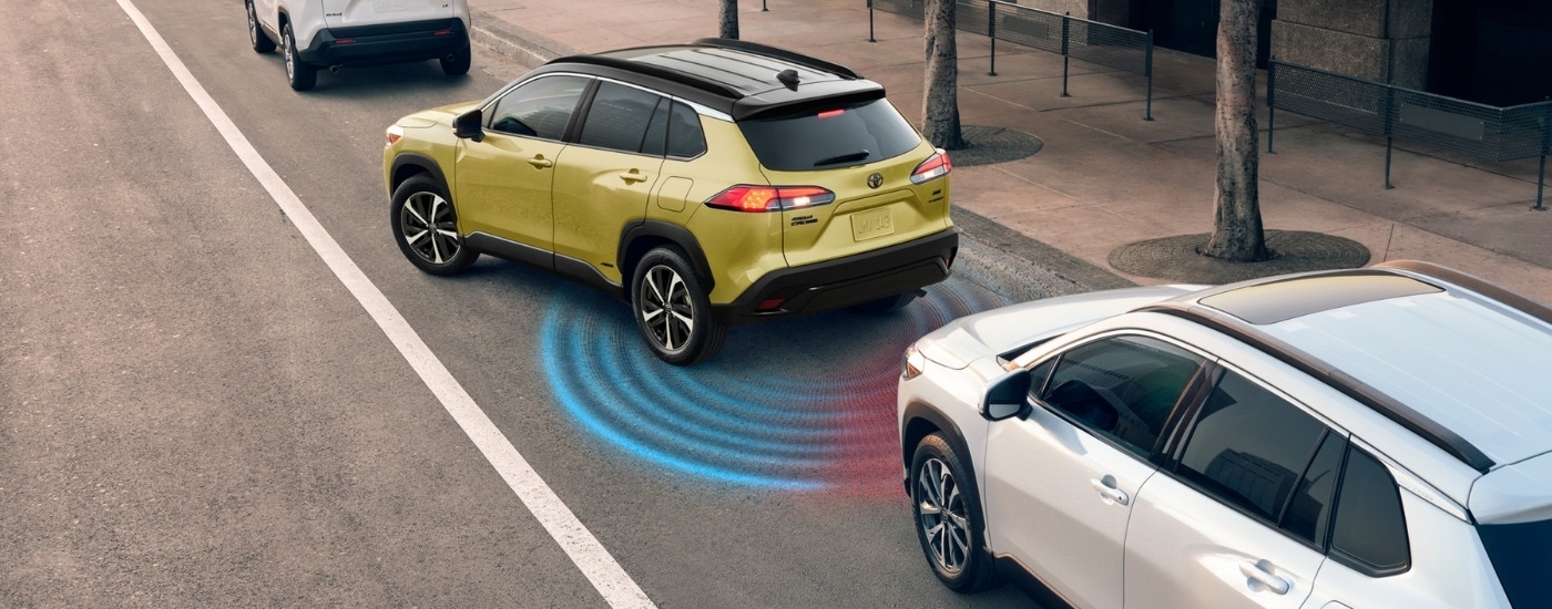 Yellow 2024 Toyota Corolla Cross for sale in Yonkers parallel parking