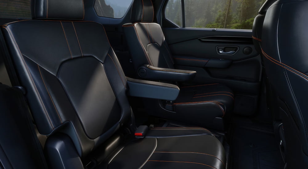 Black interior of a 2025 Honda Pilot.