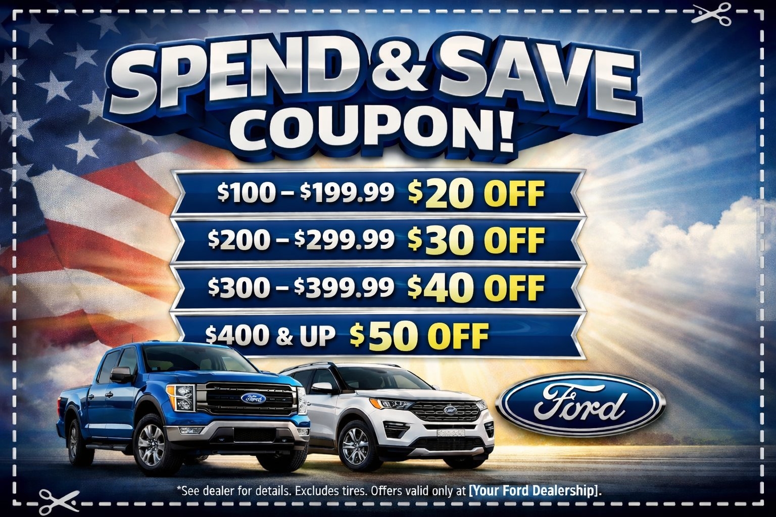 Spend & Save on Service