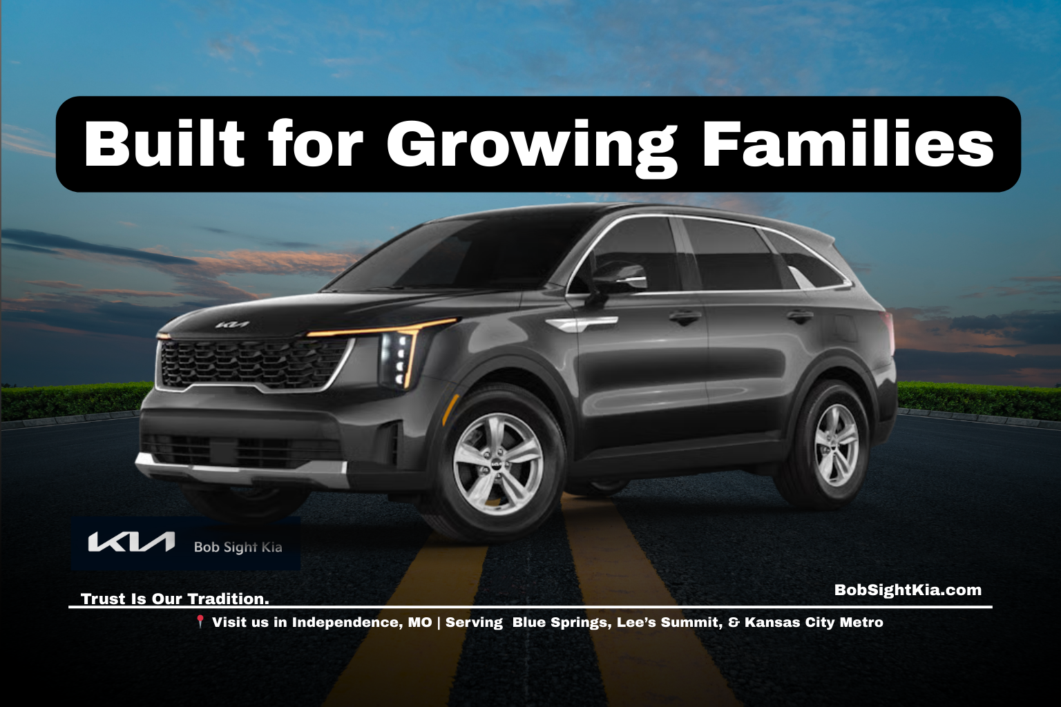 2026 Kia Sorento for sale in Independence Missouri at Bob Sight Kia serving Kansas City Metro families