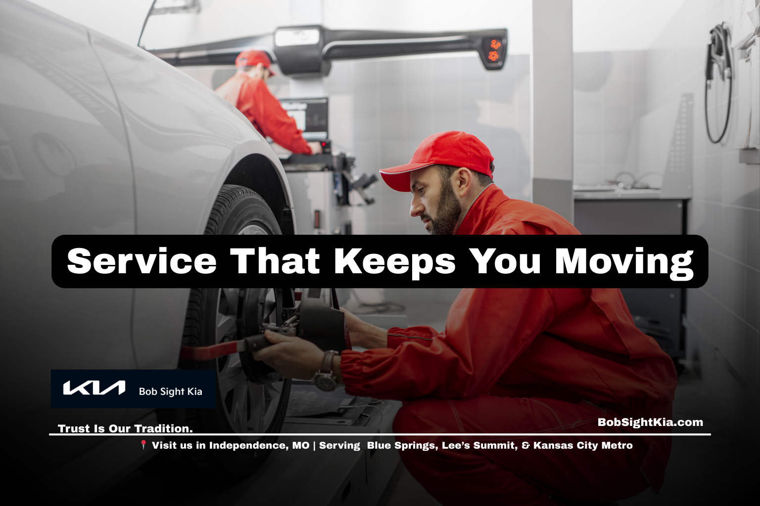 Kia service in Independence Missouri at Bob Sight Kia supporting routine maintenance for Jackson County drivers