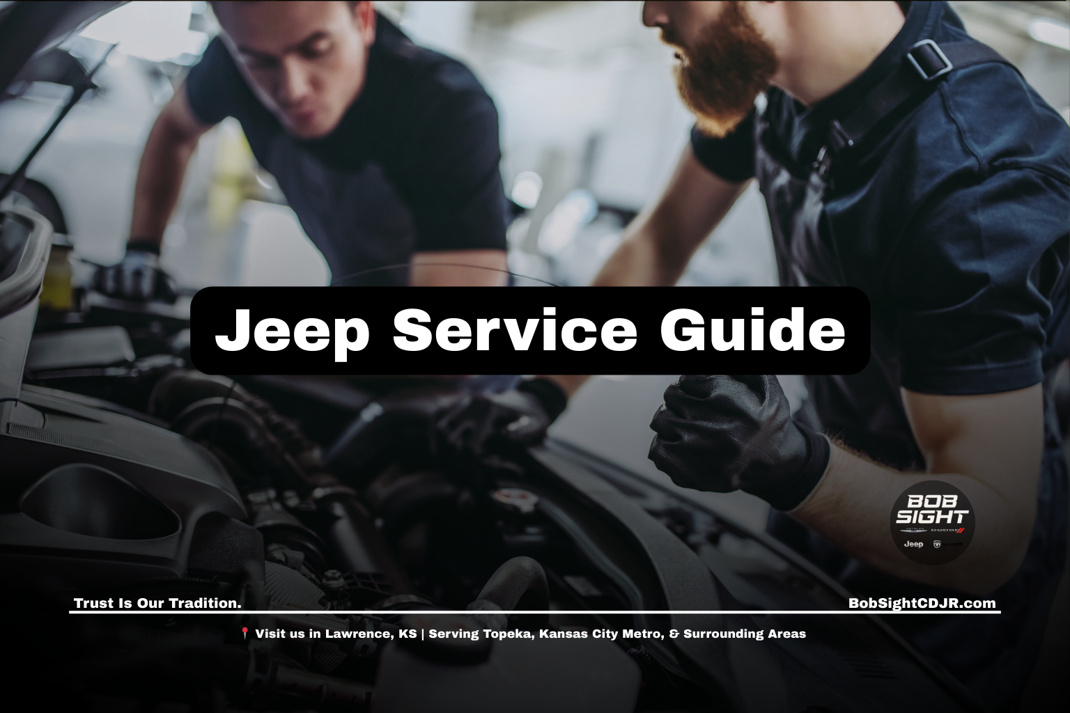 Jeep service center in Lawrence KS at Bob Sight CDJR serving Kansas City Metro drivers