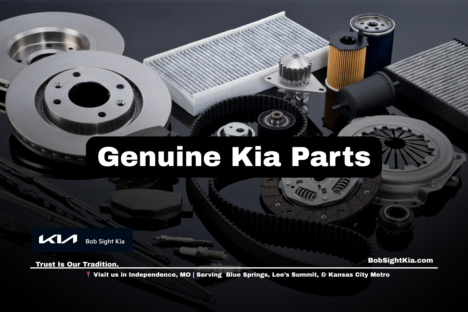 Genuine Kia parts in Independence Missouri at Bob Sight Kia serving Grain Valley and Oak Grove drivers