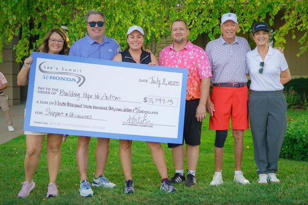 Road to Giving Check Presentation