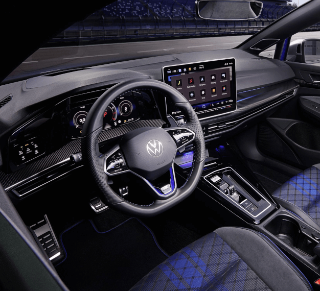 2025 Volkswagen Golf R interior cockpit and infotainment