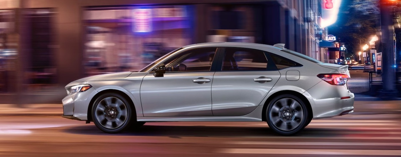 A silver 2026 Honda Civic for sale near Key Biscayne.