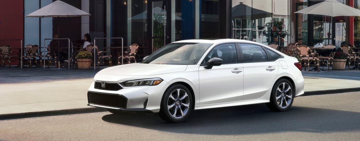 White 2026 Honda Civic for sale near Elizabeth parked by a curb.