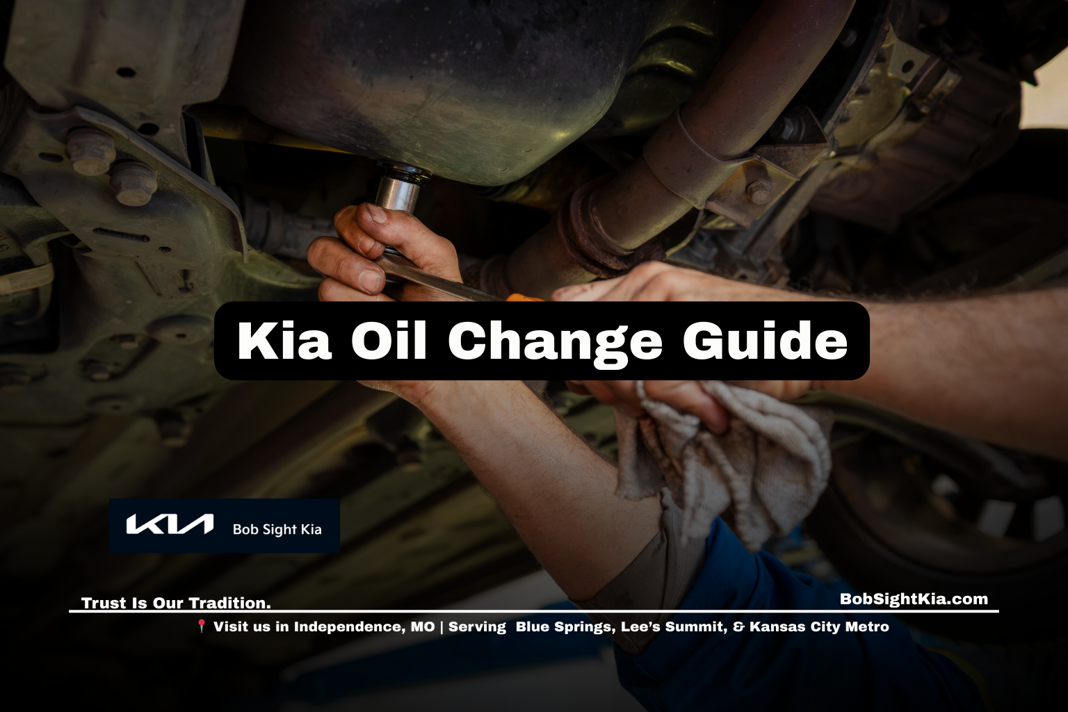 Kia oil change service in Independence Missouri for Jackson County and Kansas City Metro drivers at Bob Sight Kia