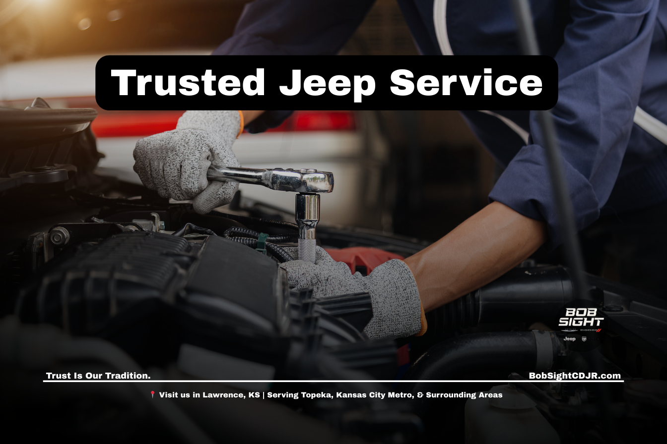 Jeep service department in Lawrence Kansas providing professional maintenance for Douglas County Jeep owners