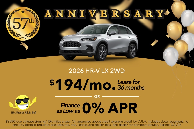 New 2026 HR-V LX 2WD