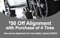$50 Off Alignment 