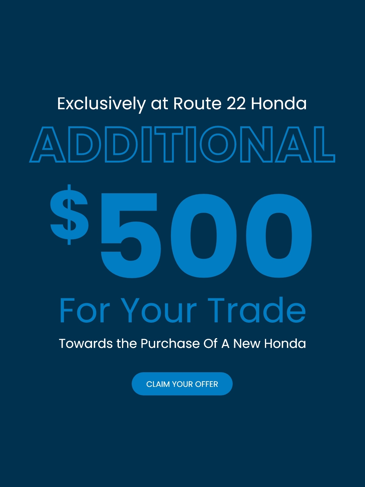 $500 Bonus Offer