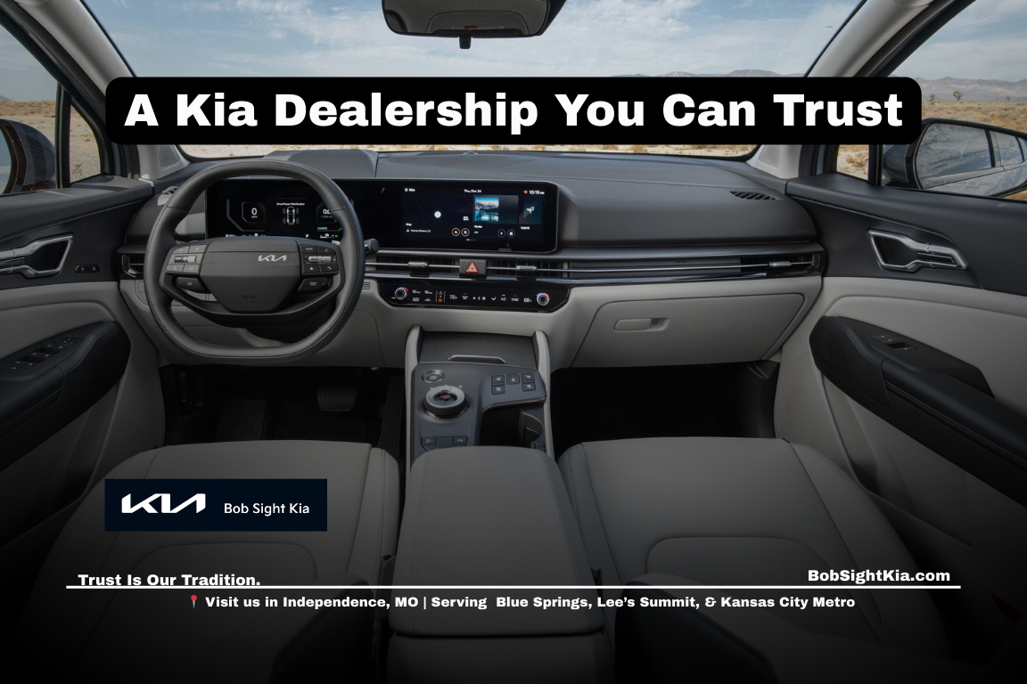 Kia dealership Kansas City Metro drivers trust on Noland Road at Bob Sight Kia in Independence Missouri