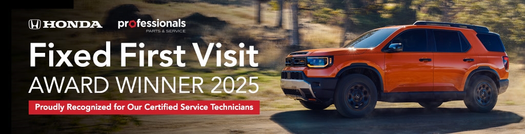 Leo Payne Honda Fixed First Visit Award Winner 2025