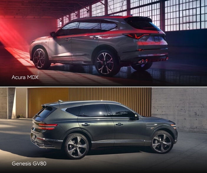 Acura MDX vs. Genesis GV80 Dimensions: Interior & Exterior