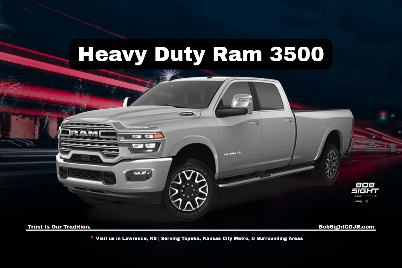 Ram 3500 heavy duty truck in Lawrence KS at Bob Sight CDJR serving Douglas County and Kansas City Metro drivers