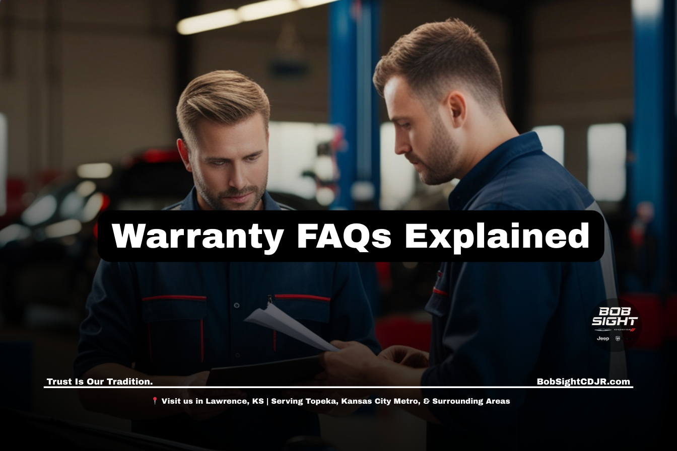 Brightline Auto Warranty information for Kansas drivers at Bob Sight CDJR in Lawrence KS serving Douglas County and the Kansas City Metro