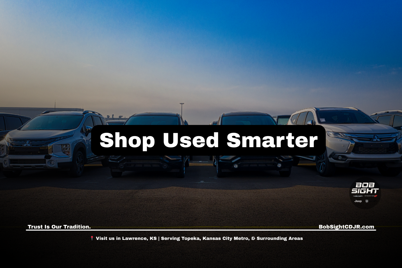 Used car shopping in Douglas County KS at Bob Sight CDJR in Lawrence serving Kansas City Metro drivers