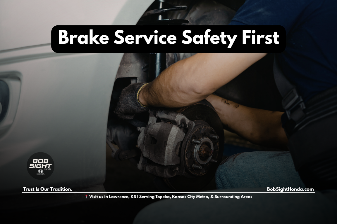 Honda brake service in Lawrence KS at Bob Sight Honda serving drivers from Topeka, Baldwin City, Eudora, and the Kansas City Metro