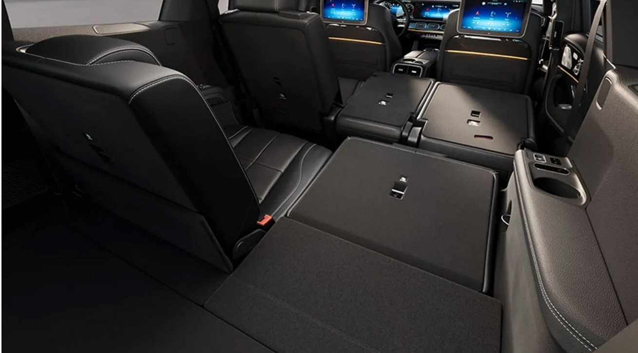 Mercedes-Benz Cabin with Folded Rear Seats