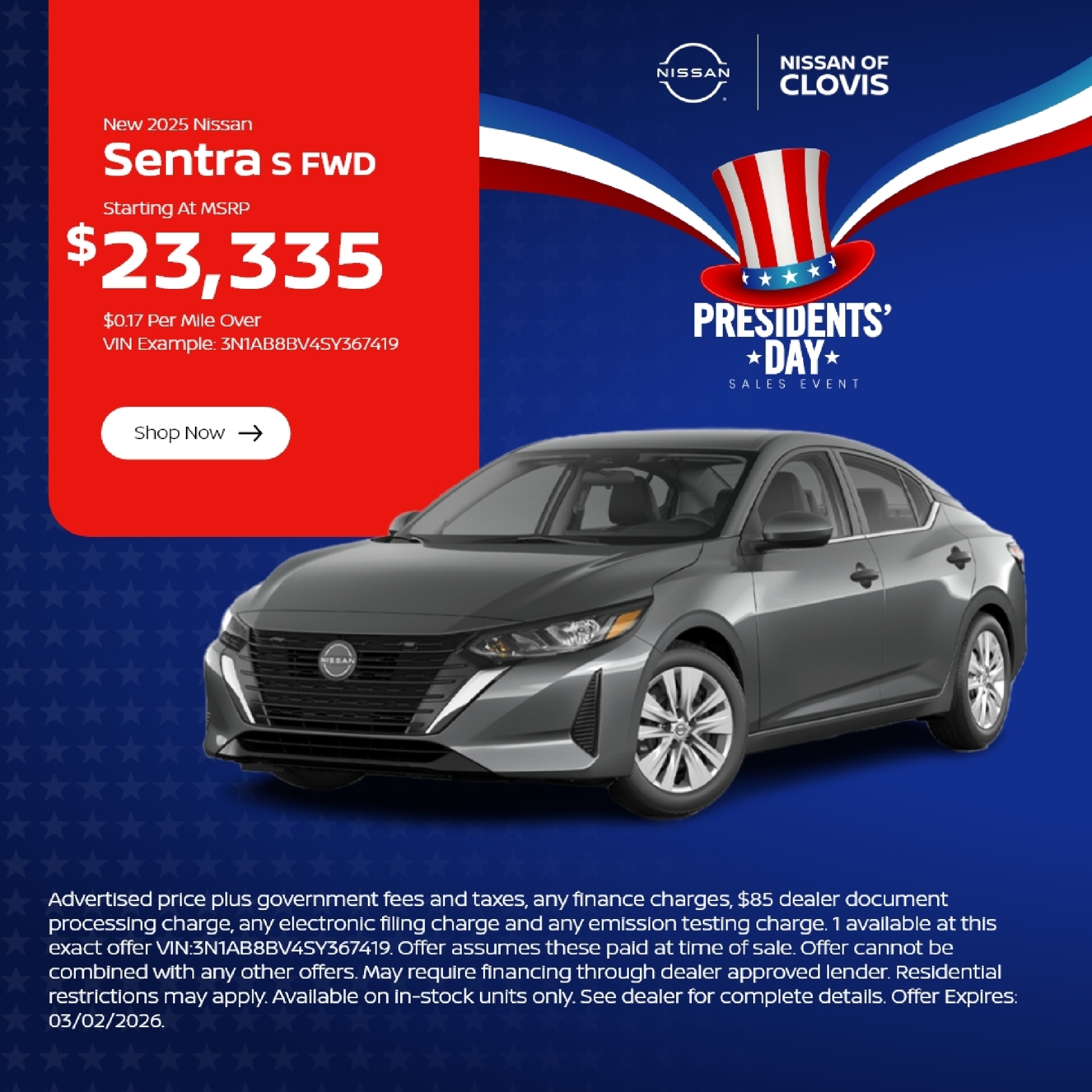 2025 Nissan Sentra S FWD