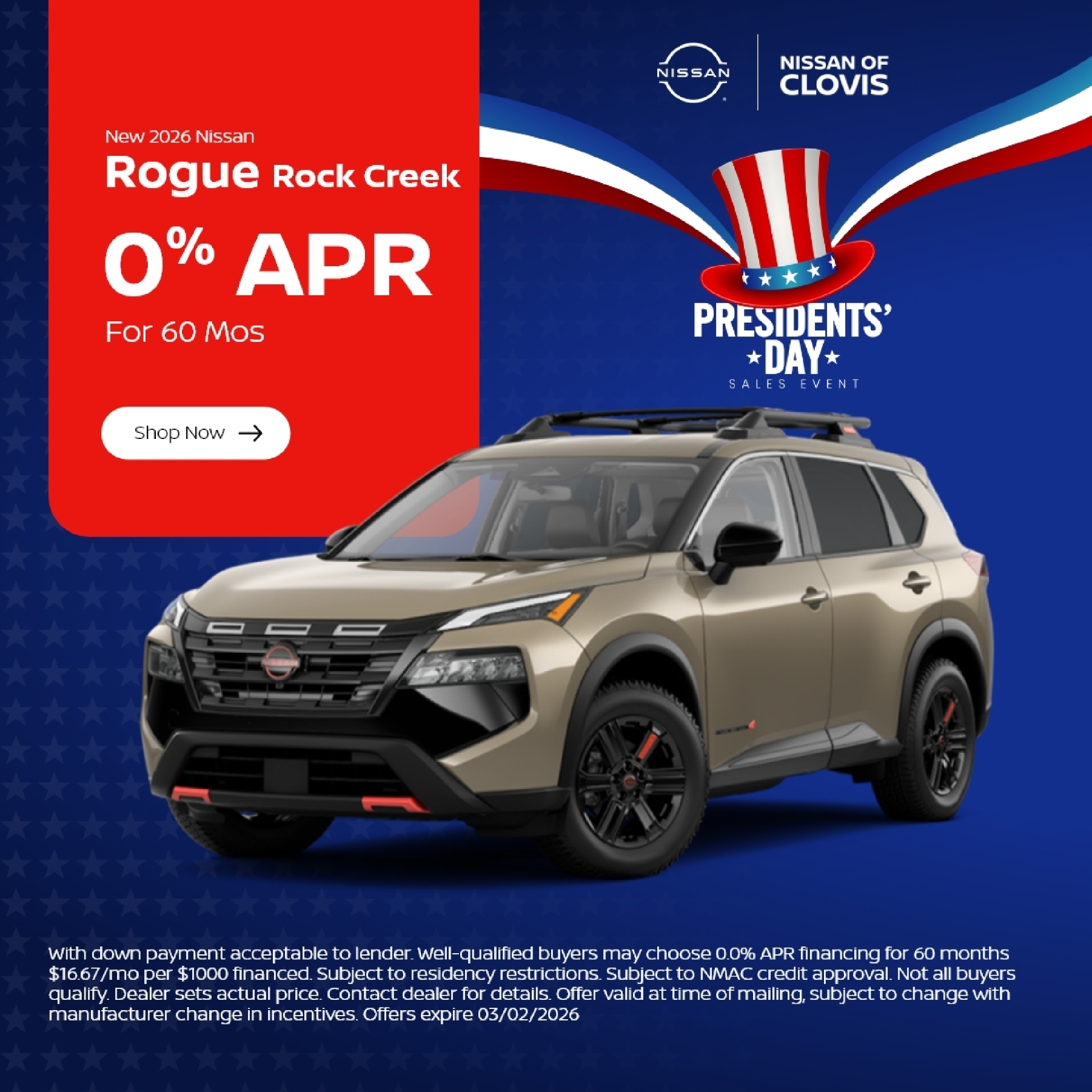 2026 Nissan Rogue Rock Creek