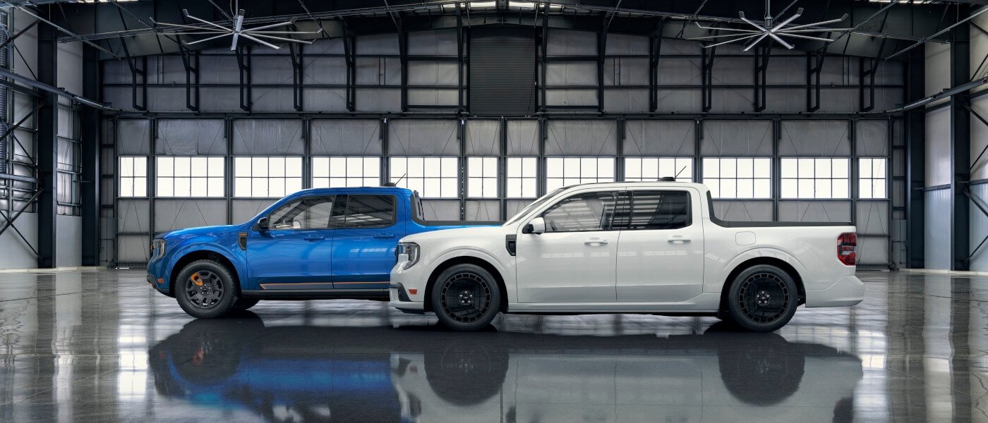 2026 Ford Maverick pair parked in warehouse