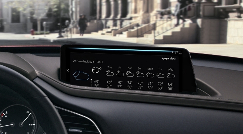 Infotainment screen in a 2026 Mazda CX-30