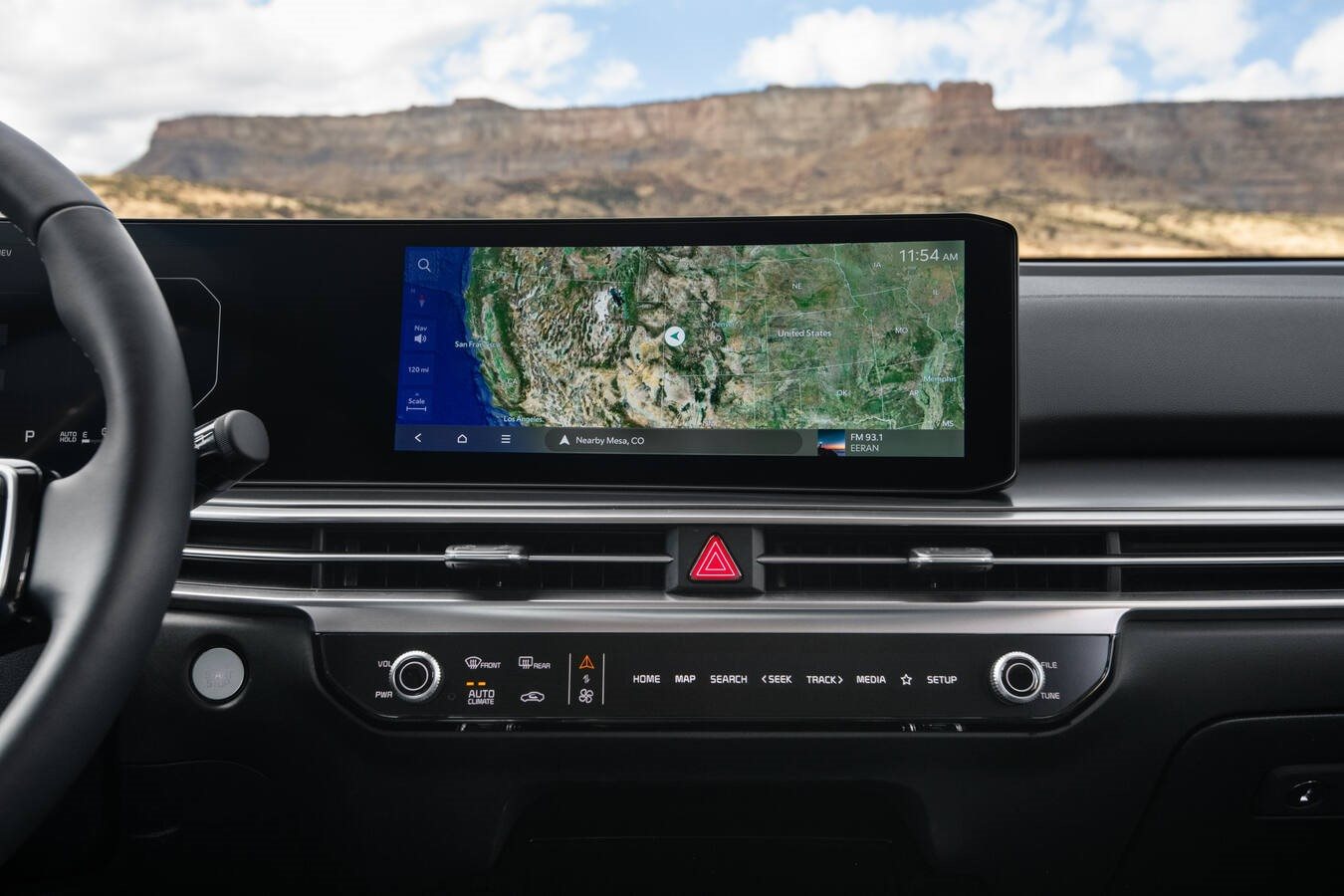 2026 Kia Sorento interior with dual curved displays and Colorado navigation