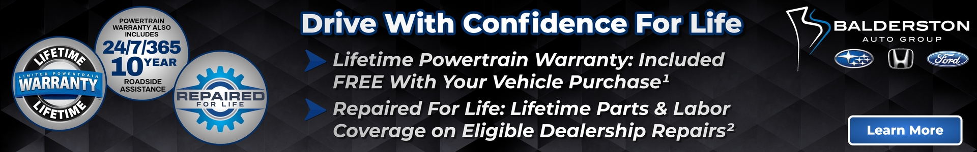 Drive With Confidence For Life at Balderston Auto Group