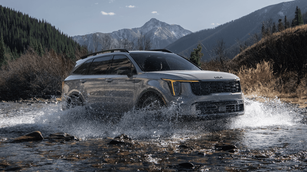 Kia SUV in Water