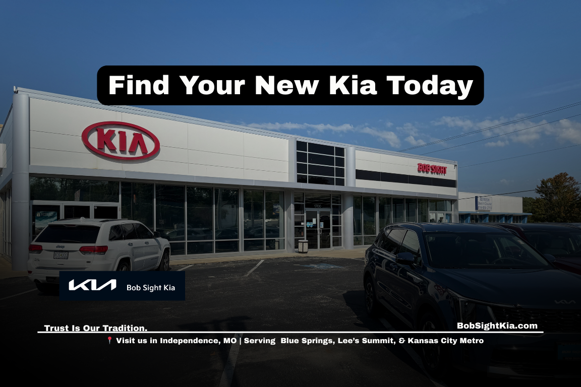 New Kia for sale in Independence MO at Bob Sight Kia serving Sugar Creek and Oak Grove drivers