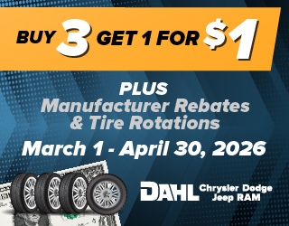 Buy 3 Tires, Get 1 For
