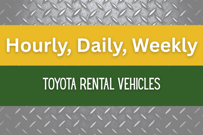 Toyota Rentals Available! 
