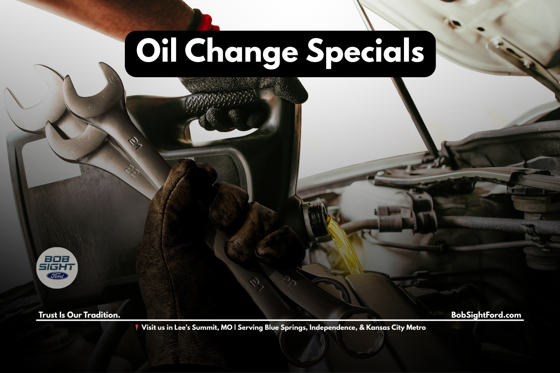 Ford oil change service at Bob Sight Ford in Lee’s Summit Missouri serving Kansas City Metro drivers