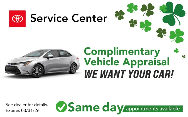 Complimentary Vehicle Appraisa