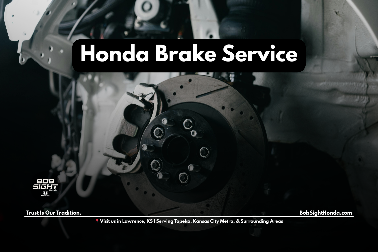 Honda brake service inspection for Ottawa Kansas drivers at Bob Sight Honda in Lawrence KS