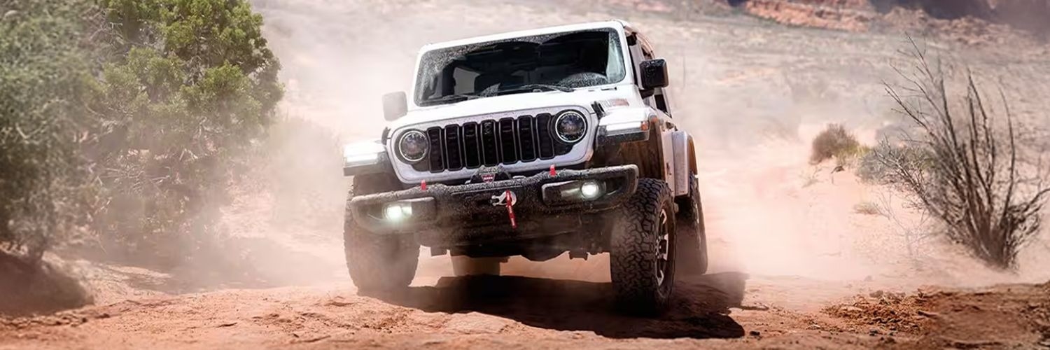 Jeep Wrangler off roading