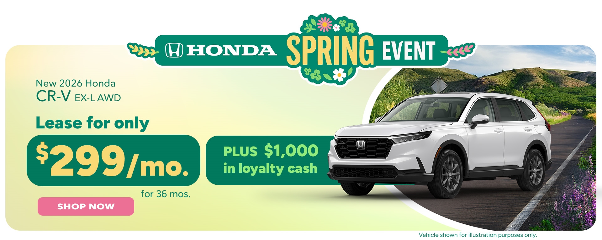 Lease for only $299/mo for 36 months