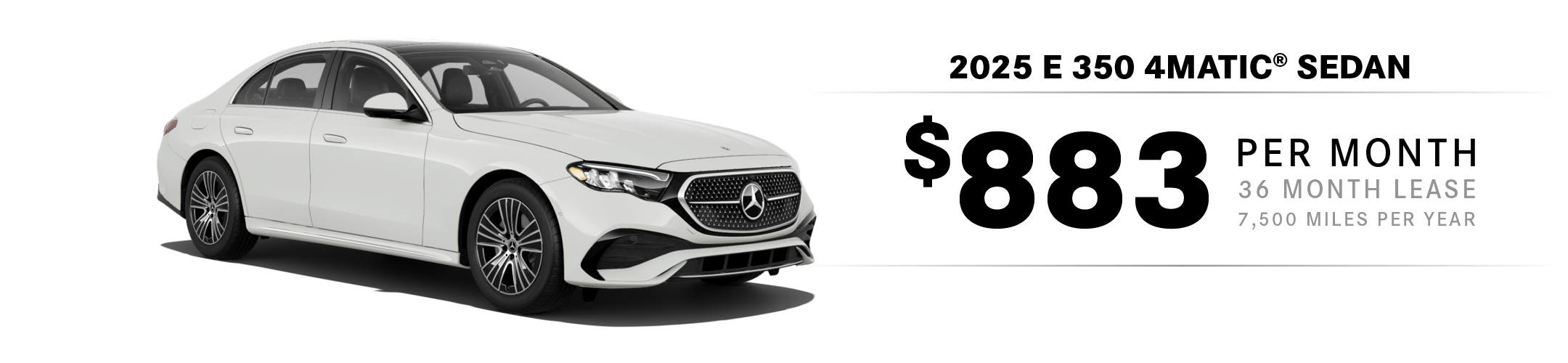 2025 Mercedes-Benz E 350 4MATIC Sedan Lease Special